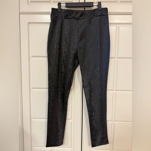 Black Snakeskin Pattern pants